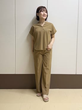 「UNTITLED（アンタイトル）のアイテム（シャツ/ブラウス）」を使った、Rikoさん（レディース・152cm）の秋コーディネート