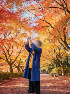 「アイテム（その他アウター）」を使った、Sùさん（メンズ・167cm）の秋コーディネート