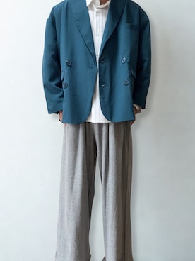 「アイテム（スウェットパンツ）」を使った、Sùさん（メンズ・167cm）の秋コーディネート