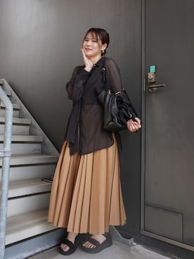「VERMEIL par iena（ヴェルメイユパーイエナ）のアイテム」を使った、rirarirarirakoさん（レディース・153cm）の夏コーディネート