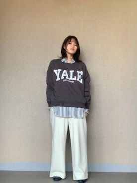 「ORiental TRaffic（オリエンタルトラフィック）のビットモチーフスクエアトゥローファー/11310（ローファー）」を使った、rirarirarirakoさん（レディース・153cm）の冬コーディネート