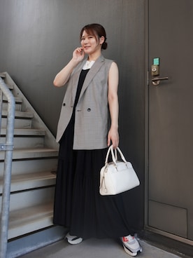 「LOUNGEDRESS（ラウンジドレス）のアイテム」を使った、rirarirarirakoさん（レディース・153cm）の夏コーディネート