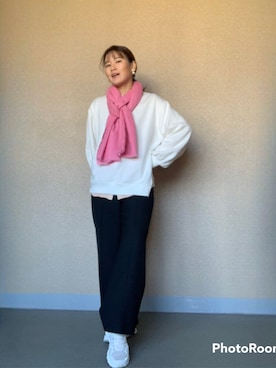 「theory（セオリー）のアイテム（パンツ）」を使った、rirarirarirakoさん（レディース・153cm）の冬コーディネート
