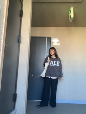 「theory（セオリー）のアイテム（パンツ）」を使った、rirarirarirakoさん（レディース・153cm）の冬コーディネート