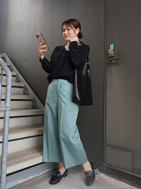 「IL BISONTE（イルビゾンテ）のアイテム」を使った、rirarirarirakoさん（レディース・153cm）の夏コーディネート