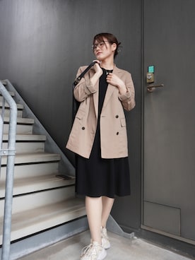 「Lucida（ルシーダ）のアイテム」を使った、rirarirarirakoさん（レディース・153cm）の春コーディネート