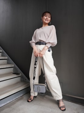 「卑弥呼（ヒミコ）のアイテム」を使った、rirarirarirakoさん（レディース・153cm）の夏コーディネート