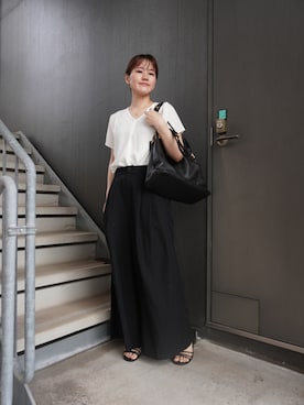 「卑弥呼（ヒミコ）のアイテム」を使った、rirarirarirakoさん（レディース・153cm）の春コーディネート