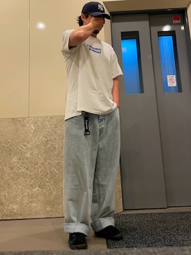 「POLAR（ポラール）のアイテム」を使った、しばパークさん（メンズ・174cm）の春コーディネート