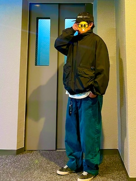 「POLAR（ポラール）のアイテム」を使った、しばパークさん（メンズ・174cm）の秋コーディネート