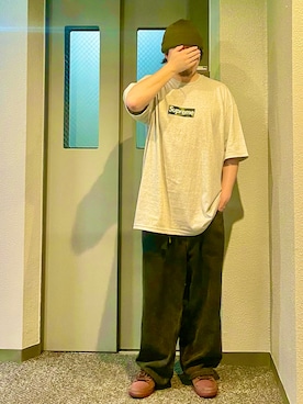 「POLAR（ポラール）のアイテム」を使った、しばパークさん（メンズ・174cm）の春コーディネート