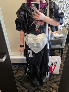 「アイテム（バックパック/リュック）」を使った、こうしさん（レディース・154cm）の夏コーディネート