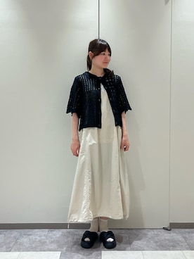 「アイテム（タンクトップ）」を使った、suzuさん（レディース・160cm）の夏コーディネート