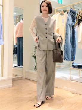 「grace grace （グラスグラス）のアイテム」を使った、しみずさん（レディース・160cm）の冬コーディネート