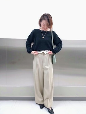 「NOLLEY’S Sophi（ノーリーズソフィ）のアイテム」を使った、しみずさん（骨格ナチュラル・レディース・160cm）の冬コーディネート