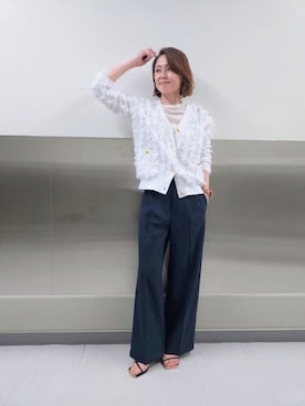 「NOLLEY’S Sophi（ノーリーズソフィ）のアイテム」を使った、しみずさん（骨格ナチュラル・レディース・160cm）の冬コーディネート