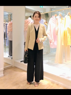 「grace grace （グラスグラス）のアイテム」を使った、しみずさん（レディース・160cm）の冬コーディネート