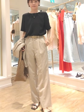 「grace grace （グラスグラス）のアイテム」を使った、しみずさん（レディース・160cm）の春コーディネート