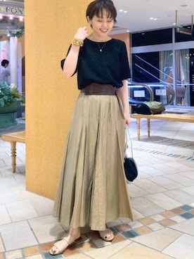 「grace grace （グラスグラス）のアイテム」を使った、しみずさん（レディース・160cm）の春コーディネート