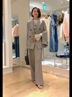 「grace grace （グラスグラス）のアイテム」を使った、しみずさん（レディース・160cm）の冬コーディネート