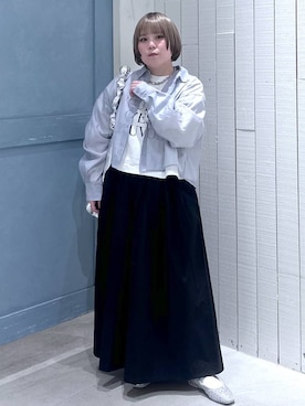 「LOWRYS FARM（ローリーズファーム）のチェーンネックレス　976398（ネックレス）」を使った、しばちゃんさん（レディース・149cm）の春コーディネート