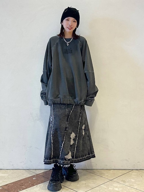 ダメージデニムスカート（デニムスカート）｜PAGEBOY（ページ