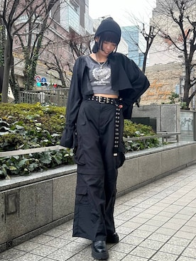 「PAGEBOY（ページボーイ）のアイテム（トレンチコート）」を使った、ｼﾐさん（レディース・161cm）の冬コーディネート