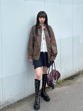 「アイテム（ブルゾン）」を使った、ｼﾐさん（レディース・161cm・20代）の秋コーディネート
