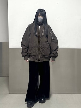 「PBLIM（ページボーイリム）のアイテム（ブルゾン）」を使った、ｼﾐさん（レディース・161cm）の秋コーディネート