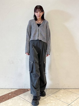「人気アイテムをチェック！」｜「アイテム（カーディガン/ボレロ）」を使った、ｼﾐさん（レディース・161cm）の冬コーディネート
