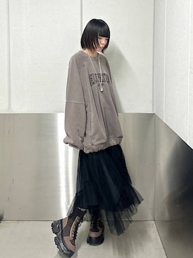 「アイテム（スウェット）」を使った、ｼﾐさん（レディース・161cm・20代）の夏コーディネート
