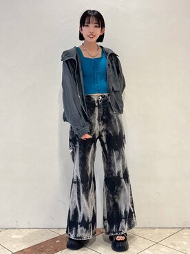 「アイテム（ブルゾン）」を使った、ｼﾐさん（レディース・161cm・20代）の春コーディネート