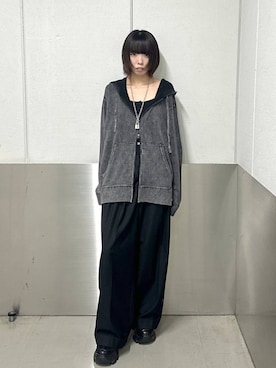 「アイテム（パーカー）」を使った、ｼﾐさん（レディース・161cm・20代）の夏コーディネート