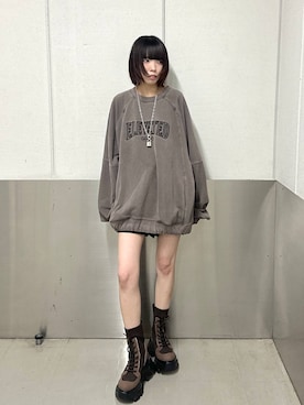 「アイテム（スウェット）」を使った、ｼﾐさん（レディース・161cm・20代）の夏コーディネート