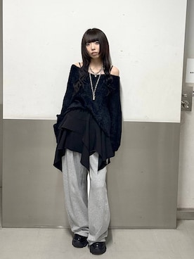 「PBLIM（ページボーイリム）のアイテム（スウェットパンツ）」を使った、ｼﾐさん（レディース・161cm）の秋コーディネート