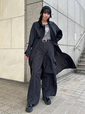 「PAGEBOY（ページボーイ）のアイテム（トレンチコート）」を使った、ｼﾐさん（レディース・161cm）の冬コーディネート