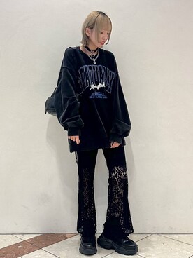 「人気アイテムをチェック！」｜「アイテム（スウェット）」を使った、ｼﾐさん（レディース・161cm）の秋コーディネート