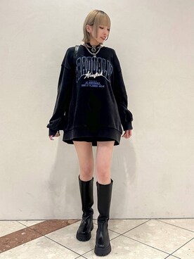 「人気アイテムをチェック！」｜「アイテム（スウェット）」を使った、ｼﾐさん（レディース・161cm）の夏コーディネート