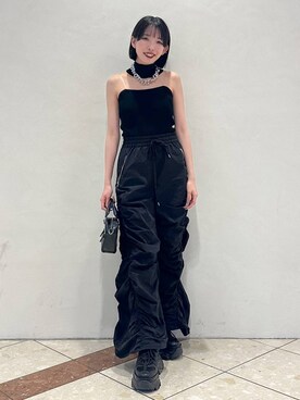 「新作」｜「アイテム（その他トップス）」を使った、ｼﾐさん（レディース・161cm）の春コーディネート