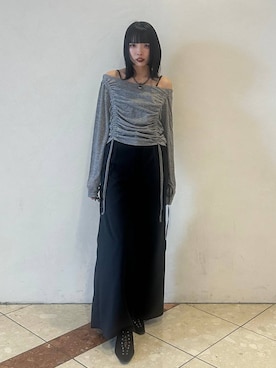 「人気アイテムをチェック！」｜「アイテム（スラックス）」を使った、ｼﾐさん（レディース・161cm）の春コーディネート