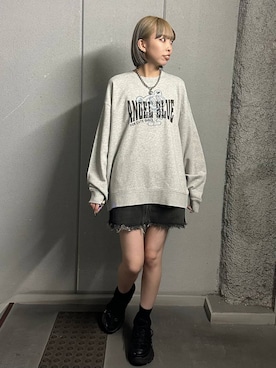「人気アイテムをチェック！」｜「アイテム（スウェット）」を使った、ｼﾐさん（レディース・161cm）の夏コーディネート