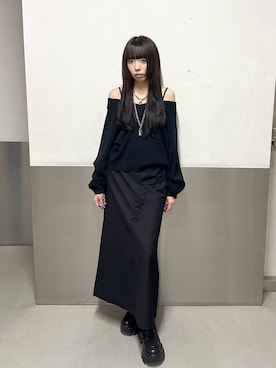 「PAGEBOY（ページボーイ）の【選べる着丈/前後2WAY/マシンウォッシャブル】マルチWAYネックプルオーバー/ニット（ニット/セーター）」を使った、ｼﾐさん（レディース・161cm）の秋コーディネート