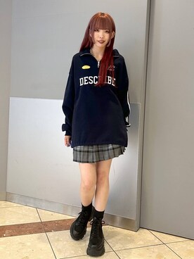 「人気アイテムをチェック！」｜「アイテム（スウェット）」を使った、ｼﾐさん（レディース・161cm）の秋コーディネート