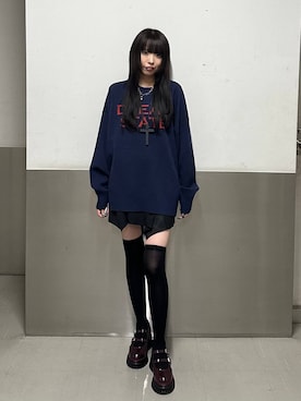 「アイテム（ドレスシューズ、レッド系）」を使った、ｼﾐさん（レディース・161cm）の秋コーディネート