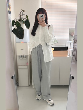 「FILA（フィラ）のアイテム」を使った、うー子さん（レディース・164cm）の春コーディネート