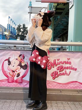 「JUNOAH」｜「アイテム（ワンピース/ドレス）」を使った、おはぎさん（レディース・149cm）の冬コーディネート