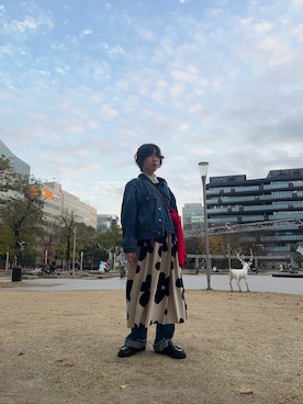 「GAP（ギャップ）のアイテム（パンツ）」を使った、ワタシさん（レディース・152cm）の冬コーディネート