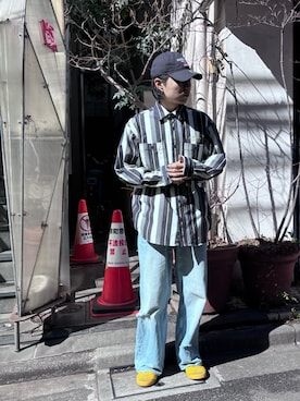 しんたろうさん（メンズ・172cm）の春コーディネート