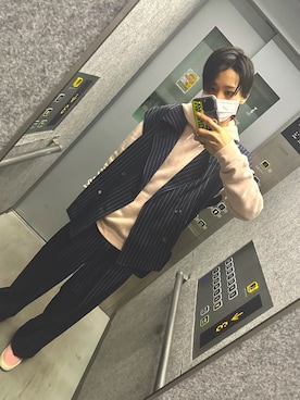 「epnok（エプノック）のアイテム（ベスト）」を使った、jaam0522さん（メンズ・175cm）の春コーディネート