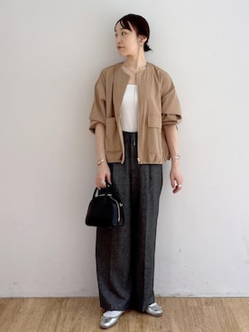 「アイテム（ブルゾン）」を使った、taka225daさん（レディース・155cm・30代）の秋コーディネート